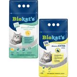 Biokat's Bianco Fresh Hijyenik 10 lt Kedi Kumu + Extra Klasik 10 lt Kedi Kumu