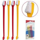 Bioline Iki Uçlu Köpek Diş Fırçası 4 Lü Set Dsdrn - Renkli