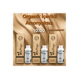 Biomagic 10.00 Açık Sarı Organik Içerikli Amonyaksız Kalıcı Saç Boyası 3boya +3oksidan