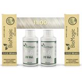 BioMagic 11.00 Fildişi Amonyaksız Organik İçerikli Kalıcı Saç Boyası (2 Boya 2 Oksidan)