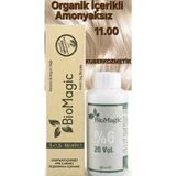Biomagic 11.00 Fildişi Organik Içerikli Amonyaksız Kalıcı Kokusuz Saç Boyası +Oksidan - bm
