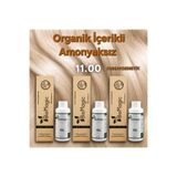 Biomagic 11.00 Fildişi Organik Içerikli Amonyaksız Kalıcı Saç Boyası 3boya +3oksidan