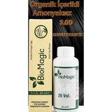 Biomagic 3.00 Koyu Kahve Organik Içerikli Amonyaksız Kalıcı Kokusuz Saç Boyası +Oksidan - bm