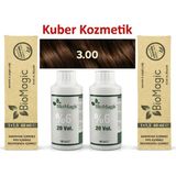 BioMagic 3.00 Koyu Kahve Organik İçerikli Amonyaksız Kalıcı Saç Boyası (2 Boya 2 Oksidan)