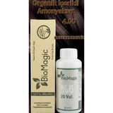 Biomagic 4.00 Orta Kahve Organik Içerikli Amonyaksız Kalıcı Kokusuz Saç Boyası +Oksidan - bm