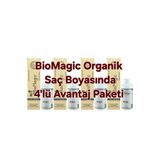 BioMagic 5.00 Açık Kahve Amonyaksız Organik Saç Boyası (4 Boya 4 Oksidan)