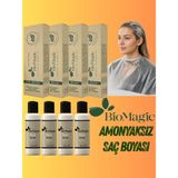 BioMagic 5.00 Açık Kahve Amonyaksız Saç Boyası (4 Boya 4 Oksidan)