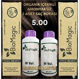 Biomagic 5.00 Açık Kahve Organik Içerikli Amonyaksız Kalıcı Saç Boyası 2boya +2oksidan