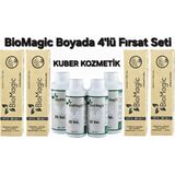 Biomagic 55.55 Şarap Kızılı Organik İçerikli Amonyaksız Kalıcı Saç Boyası 4 Boya+4 Oksidan