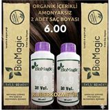 Biomagic 6.00 Koyu Kumral Organik Içerikli Amonyaksız Kalıcı Saç Boyası 2boya +2oksidan