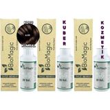 Biomagic 6.00 Koyu Kumral Organik Içerikli Amonyaksız Kalıcı Saç Boyası 3 Boya +3 Oksidan