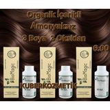 Biomagic 6.00 Koyu Kumral Organik Içerikli Amonyaksız Kalıcı Saç Boyası 3boya +3oksidan