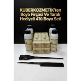 Biomagic 66.07 Çikolata Kahve Organik Içerikli Amonyaksız Kalıcı Kokusuz Saç Boyası 4boya 4oksidan Boya Fırçası ve Boya Tarağı Hediyeli