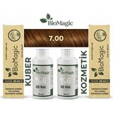 BioMagic 7.00 Kumral Amonyaksız Organik İçerikli Kalıcı Saç Boyası (2 Boya 2 Oksidan)