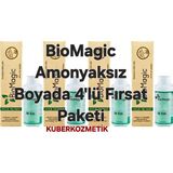 BioMagic 7.00 Kumral Organik İçerikli Amonyaksız Kalıcı Saç Boyası (4 Boya 4 Oksidan)
