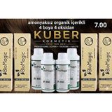 Biomagic 7.00 Kumral Organik Içerikli Amonyaksız Kalıcı Saç Boyası 4boya +4oksidan