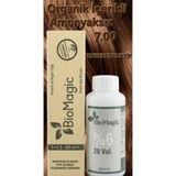 BIOMAGIC 7.00 Orta Kumral Organik İçerikli Amonyaksız Kalıcı Kokusuz Saç Boyası +Oksidan