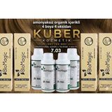 Biomagic 7.03 Karamel Organik Içerikli Amonyaksız Kalıcı Saç Boyası 4boya +4oksidan