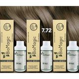 Biomagic 7.72 Küllü Kumral Organik Içerikli Amonyaksız Kalıcı Saç Boyası 3boya +3oksidan