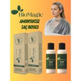 BioMagic 8.00 Açık Kumral Amonyaksız Kalıcı Saç Boyası (2 Boya 2 Oksidan)