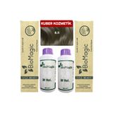 Biomagic 8.11 Yoğun Küllü Açık Kumral Organik Içerikli Amonyaksız Kalıcı Saç Boyası 2 Boya +2 Oksidan