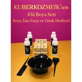 Biomagic 9.00 Sarı Organik Içerikli Amonyaksız Kalıcı Kokusuz Saç Boyası 4Boya 4Oksidan Boya Fırçası Boya Tarağı ve Boya Tası Hediyeli