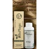Biomagic 9.00 Sarı Organik Içerikli Amonyaksız Kalıcı Kokusuz Saç Boyası +Oksidan
