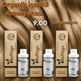 Biomagic 9.00 Sarı Organik Içerikli Amonyaksız Kalıcı Saç Boyası 3boya +3oksidan
