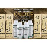 Biomagic 9.00 Sarı Organik Içerikli Amonyaksız Kalıcı Saç Boyası 4boya +4oksidan