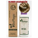 BIOMAGIC 9.00 Sarı Organik İçerikli Amonyaksız Kalıcı Saç Boyası +Oksidan