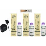 Biomagic Amonyaksız Organik Keratin + Argan Yağlı 8.03 Açık Karamel 3x60 ml Saç Boyası + 90 ml Oksidan + Boyama Seti