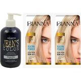 BioMagic Jeans Color Saç Boyası Mavi Rüya 250 ml + Bianna Açıcı 2 Paket