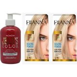 BioMagic Jeans Color Saç Boyası Pamuk Şekeri Pembe 250 ml + Bianna Açıcı 2 Paket