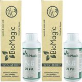 BioMagic Organik Amonyaksız Saç Boyası Nar Çiçeği-6.56+Oksidan (2'şer Adet)