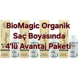 Biomagic Organik Amonyaksız Saç Boyası (Sarı-9.00)+Oksidan (4 Adet) - 1