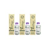 BioMagic Organik Amonyaksız Saç Boyası, Yoğun Küllü Açık Kumral, 60 ml + Oksidan 90 ml, 3'lü Set