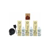 Biomagic Organik Keratin+Argan'lı Saç Boyası 77.66 Tarçın 60ML X3 Adet+Oksidan 90ML+BOYAMA Seti