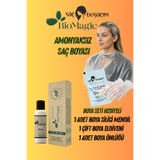 BIOMAGIC Saç Boyacım Mendil + Bio Magic Amonyaksız Saç Boyası 44.43 Kestane & 20 Vol