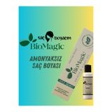 BIOMAGIC Saç Boyacım Mendil+Bio Magic Amonyaksız Saç Boyası 1.00 Siyah & 20 Vol