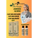BIOMAGIC Saç Boyacım Mendil+Bio Magic Amonyaksız Saç Boyası 7.72 Küllü Kumral X 2 Adet & 20 Vol