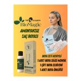 BIOMAGIC Saç Boyacım Mendil+Bio Magic Amonyaksız Saç Boyası 9.72 Küllü Sarı 60ml 30 Vol. Oksidan 90ml