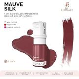 Biomaser Mauve Silk Pudra Serisi 12ml Profesyonel Kalıcı Makyaj Kaş Pigmenti, Leylak