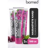 Biomed Sensitive Hassas Dişler Diş Macunu 3'lü set – Diş Minesini Güçlendirir, Doğal, Florürsüz, Vegan