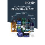 Biomen Erkek Bakım Seti, Şampuan, Wax, deodorant, Tıraş Köpüğü, Duş Jeli, Roll-On
