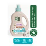 BioMio Hipoalerjenik Konsantre Sıvı Çamaşır Deterjanı Renkli ve Beyaz Çamaşırlar İçin Bebek Çamaşır Deterjanı 900 ML