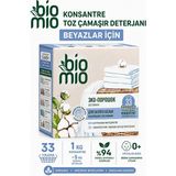 BioMio Hipoalerjenik Konsantre Toz Çamaşır Deterjanı Beyaz Çamaşırlar Için Bebek Çamaşır Deterjanı 1000 gr - 1 kg