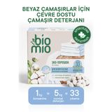 BioMio Hipoalerjenik Konsantre Toz Çamaşır Deterjanı Beyaz Çamaşırlar İçin Bebek Çamaşır Deterjanı 1000 Gr