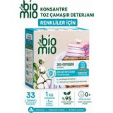 BioMio Hipoalerjenik Konsantre Toz Çamaşır Deterjanı Renkli ve Beyaz Çamaşırlar Için Bebek Çamaşır Deterjanı 1000 gr - 1 kg