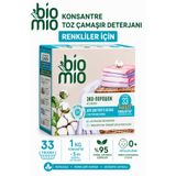 BioMio Hipoalerjenik Konsantre Toz Çamaşır Deterjanı Renkli ve Beyaz Çamaşırlar İçin Bebek Çamaşır Deterjanı 1000 Gr