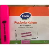 Bion Fosforlu Kalem Pembe12'li Paket - Açık Pembe - Dudak Rengi - 12 Adet